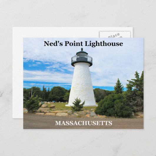 Ned's Point Lighthouse, Massachusetts Briefkaart (Voorkant / Achterkant)
