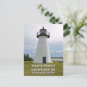 Ned's Point Lighthouse, Massachusetts Briefkaart (Staand voorkant)