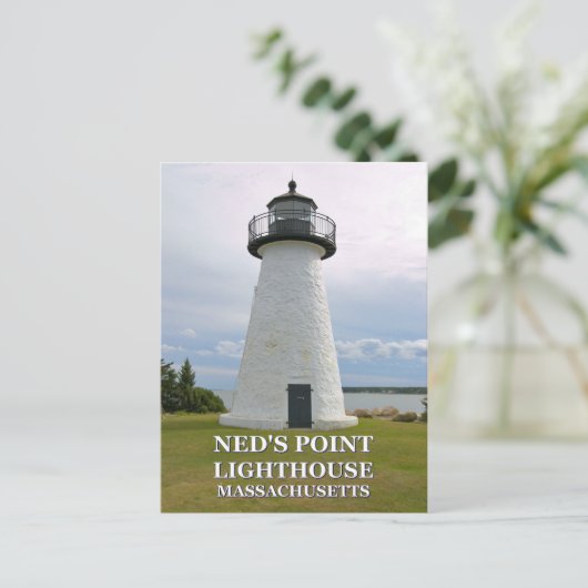 Ned's Point Lighthouse, Massachusetts Briefkaart (Staand voorkant)