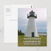 Ned's Point Lighthouse, Massachusetts Briefkaart (Voorkant / Achterkant)