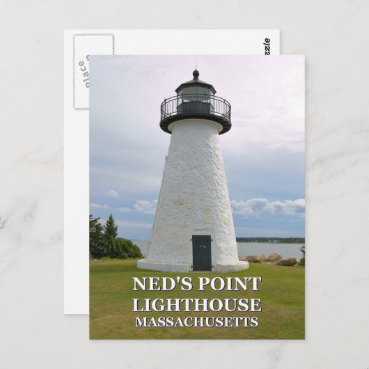 Ned's Point Lighthouse, Massachusetts Briefkaart (Voorkant / Achterkant)
