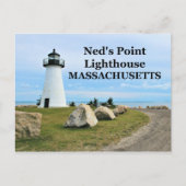 Ned's Point Lighthouse, Massachusetts Briefkaart (Voorkant)
