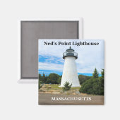 Ned's Point Lighthouse, Massachusetts Magnet (Voorkant / Achterkant)