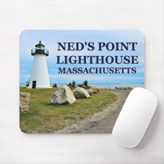 Ned's Point Lighthouse, Massachusetts Mousepad Muismat (Met muis)