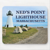 Ned's Point Lighthouse, Massachusetts Mousepad Muismat (Voorkant)