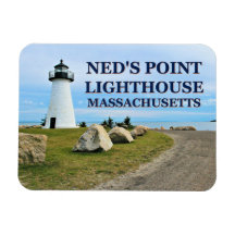 Ned's Point Lighthouse, Massachusetts Photo Magnet