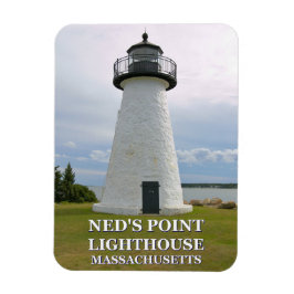 Ned's Point Lighthouse, Massachusetts Photo Magnet Magneet
