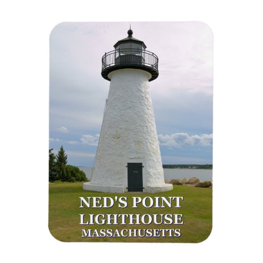 Ned's Point Lighthouse, Massachusetts Photo Magnet Magneet (Verticaal)