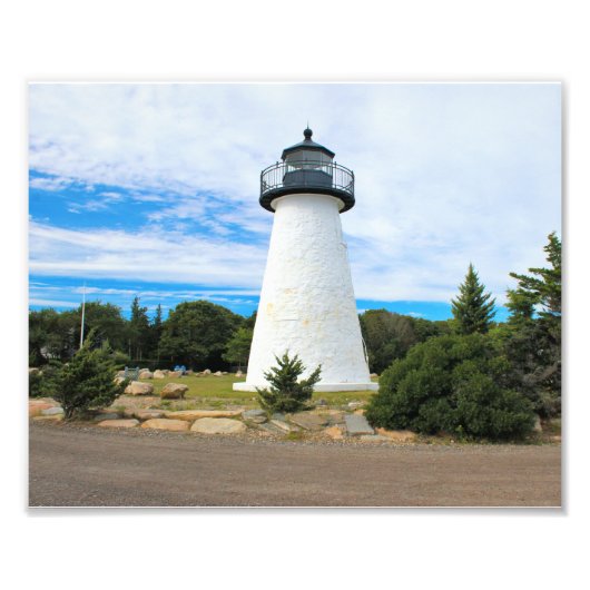 Ned's Point Lighthouse, Massachusetts Photo Print Foto Afdruk (Voorkant)