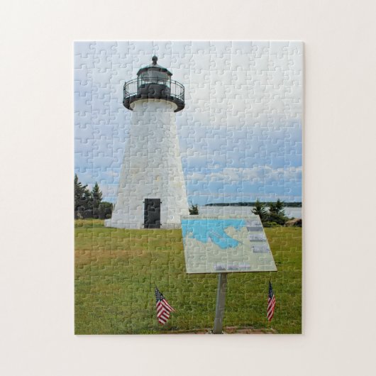 Ned's Point Lighthouse, Massachusetts Puzzle Legpuzzel (Verticaal)