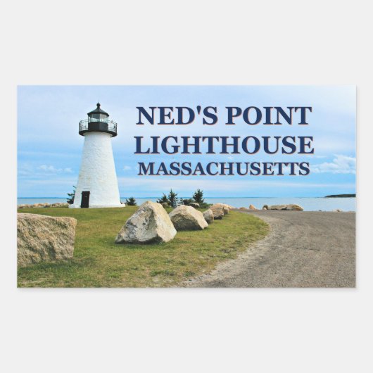 Ned's Point Lighthouse, Massachusetts Stickers (Voorkant)