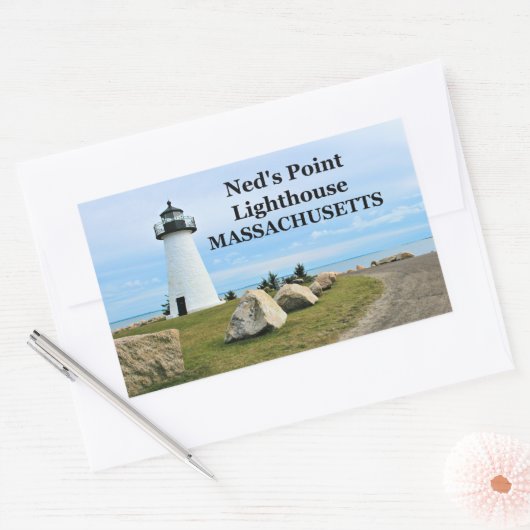 Ned's Point Lighthouse, Massachusetts Stickers (Envelop)