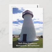 Ned's Point Lighthouse Mattapoisett, Massachusetts Briefkaart (Voorkant / Achterkant)