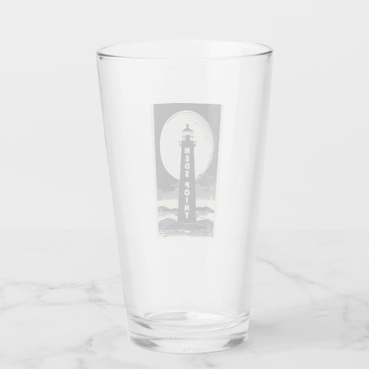 Ned's Point Vuurtoren Massachusetts Maan Glas (Achterkant)