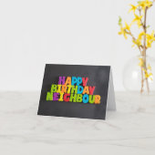 Nee: 196. HAPPY BIRTHDAY BUURTKAART VAN TFDG Kaart (Gele Bloem)