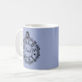 Nee.1 Werkt Beste Papa Aangepaste zwarte lijntypog Koffiemok (Voorkant links)