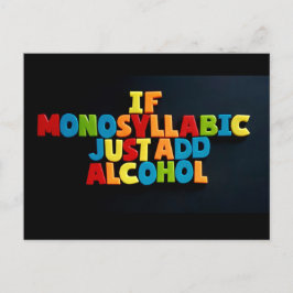 Nee: 96. ALS MONOSYLLABIEK... briefkaart van TFDG