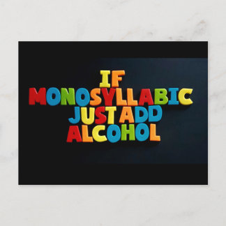 Nee: 96. ALS MONOSYLLABIEK... briefkaart van TFDG