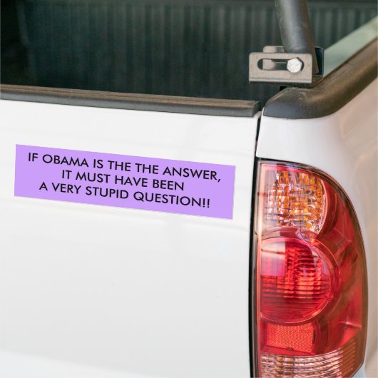NEE AAN OBAMA-BUMPERSTICKER BUMPERSTICKER (Op Truck)