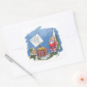 Nee Aan Santa grote vierkante stickers (Envelop)