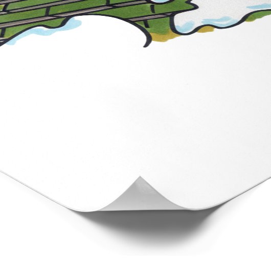 Nee aan Santa waarde matte poster (Hoek)