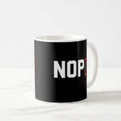 Nee Anti-Monarchie Kroon Koffiemok Grappig (Voorkant rechts)
