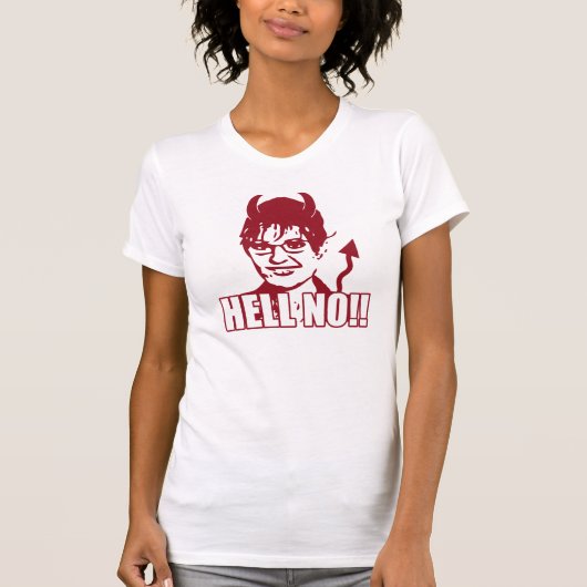 Nee! Anti Sarah Palin T-shirt (Voorkant)