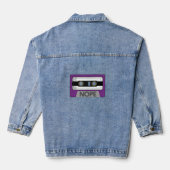 Nee Asseksuele Pride Regenboog Retro Ace LGBTQ MIx Denim Jacket (Achterkant)
