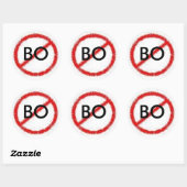 Nee, B.O. Ronde Sticker (Vel)