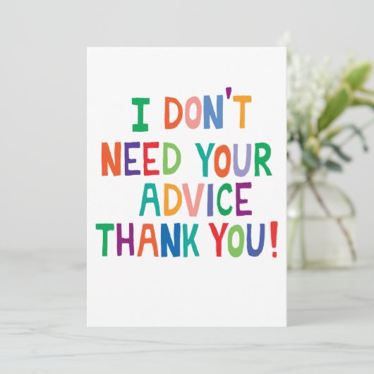 Nee, bedankt (Staand voorkant)