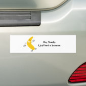 Nee, bedankt. Ik had net een banaan. Bumpersticker (Op auto)