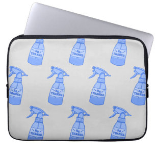 Nee, bedankt. Spuitfles Sassy Humor Laptop Sleeve