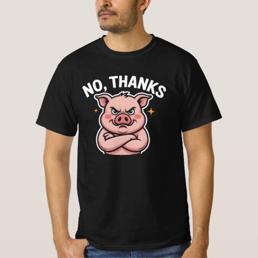 Nee Bedankt T-shirt (Voorkant)