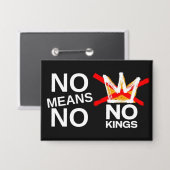 NEE betekent NEE Button (Voorkant / Achterkant)