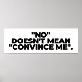 Nee betekent niet dat ik word overreden - nee bete poster (Voorkant)
