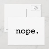 Nee. Briefkaart (Voorkant / Achterkant)