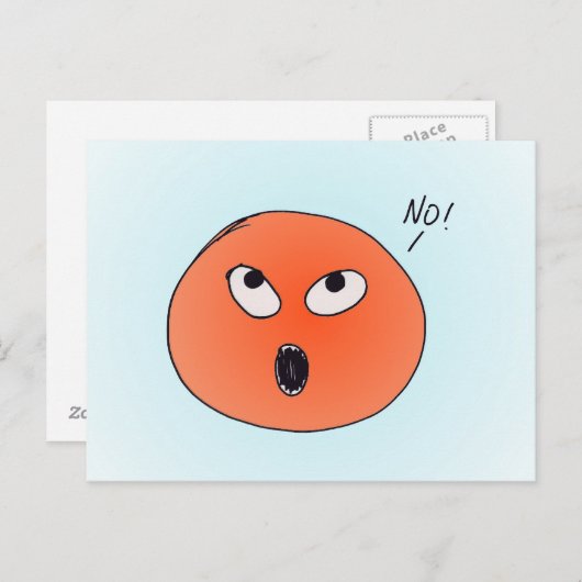 "Nee!" Briefkaart (Voorkant / Achterkant)