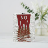 Nee! Briefkaart (Staand voorkant)
