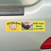 NEE Bully Hands... Teken/sticker/magneet Bumpersticker (Op auto)