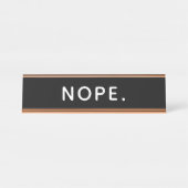 Nee Bureau Naambordje (Voorkant)