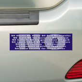 NEE! Conservatieve Bumpersticker (Op auto)