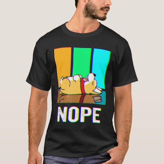 Nee Corgi Niet Vandaag Hond T-shirt (Voorkant)