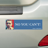 NEE, DAT KAN JE NIET. BUMPERSTICKER (Op auto)