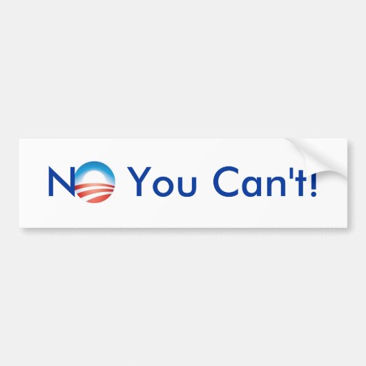 Nee, dat kan niet. bumpersticker (Voorkant)