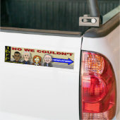 Nee, dat konden we niet. bumpersticker (Op Truck)