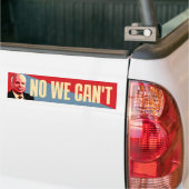 Nee dat kunnen we niet - politieke Bumpersticker (Op Truck)