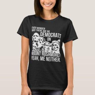 Nee Democraten zetten Rushmore Conservatief op T-shirt