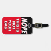 Nee, dit is niet je Bagagelabel. Bagagelabel (Voorkant horizontaal)