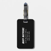 Nee, dit is niet je Bagagelabel. Bagagelabel (Achterkant verticaal)