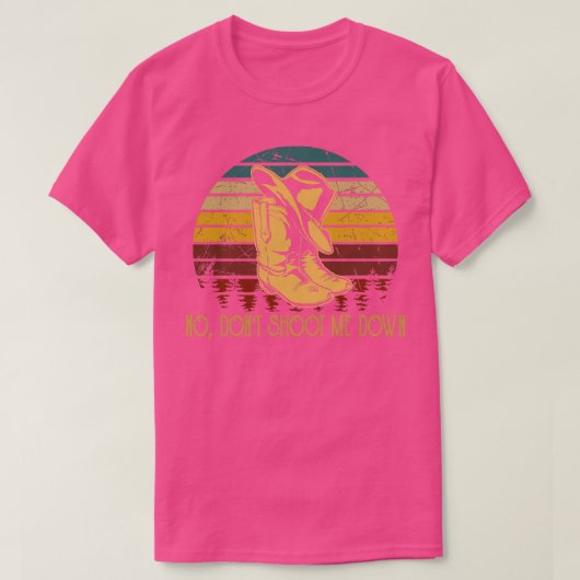 Nee Dont Schiet me neer Cowboy Boots Pet Outlaw Mu T-shirt (Design voorkant)